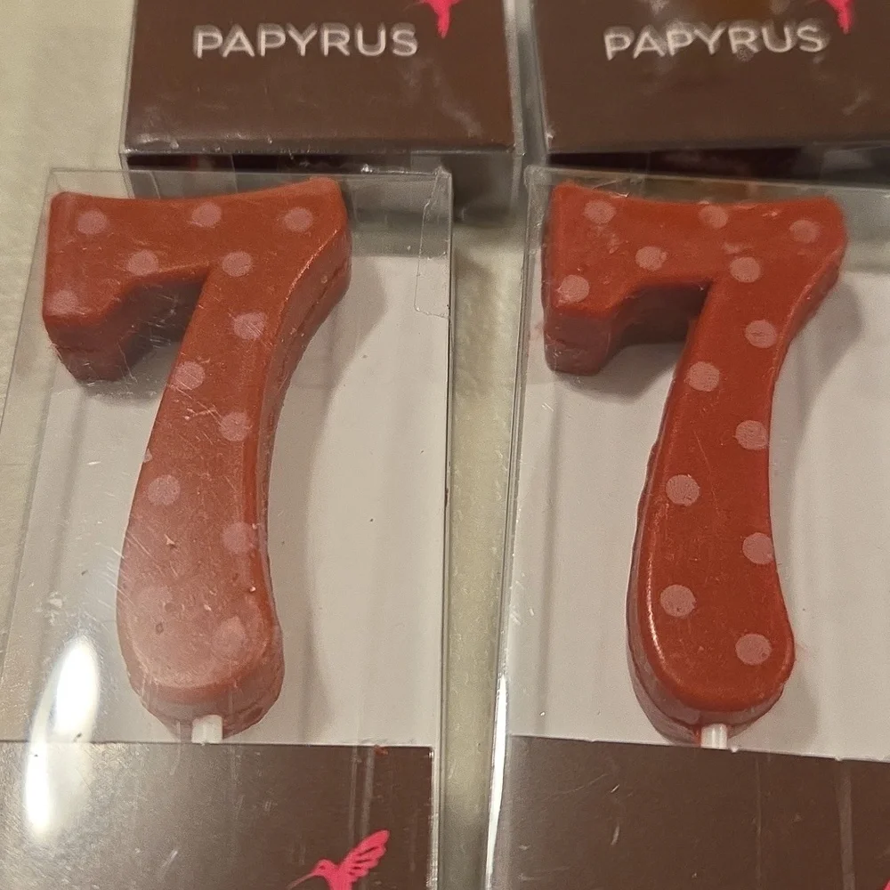 Papyrus Colorful Number 7 Cake Candles